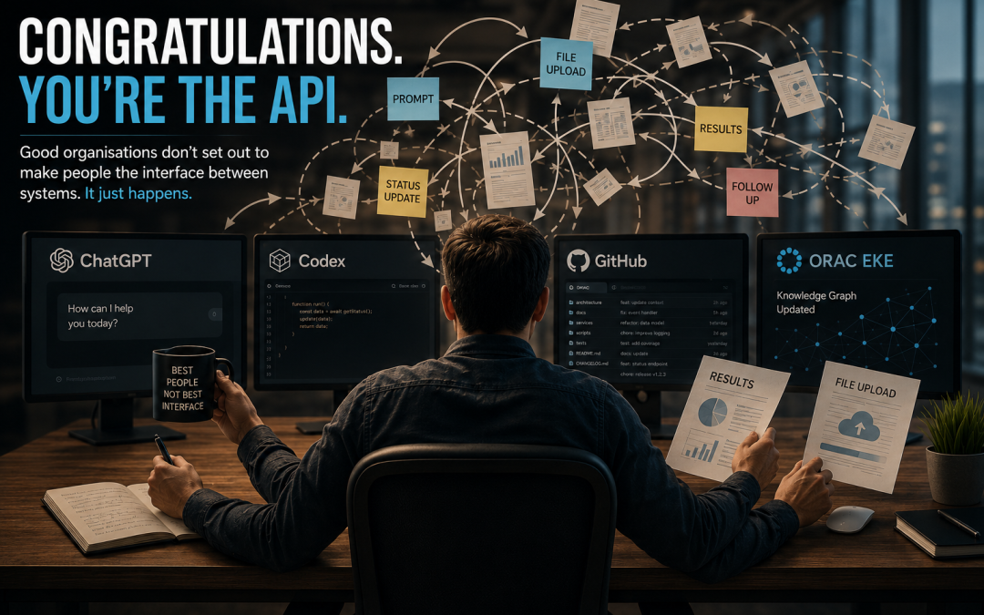 Congratulations. You’re the API.